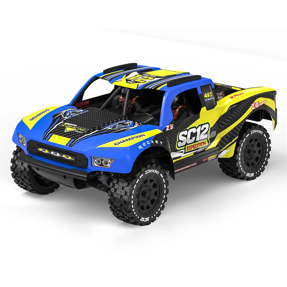 ZD Racing 1/12 Scale 4WD SC12 Brushless Off-Road RC Short Course Truck - RTR