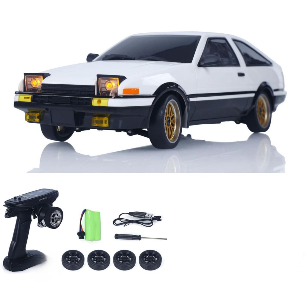 LDRC 1/18 Scale AE86 LD1801 RC Drift Car w/ Gyro System - RTR