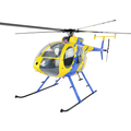 ROBAN 800 MD-500E Y&B SuperScale Helicopter W/Mechanics - ARF