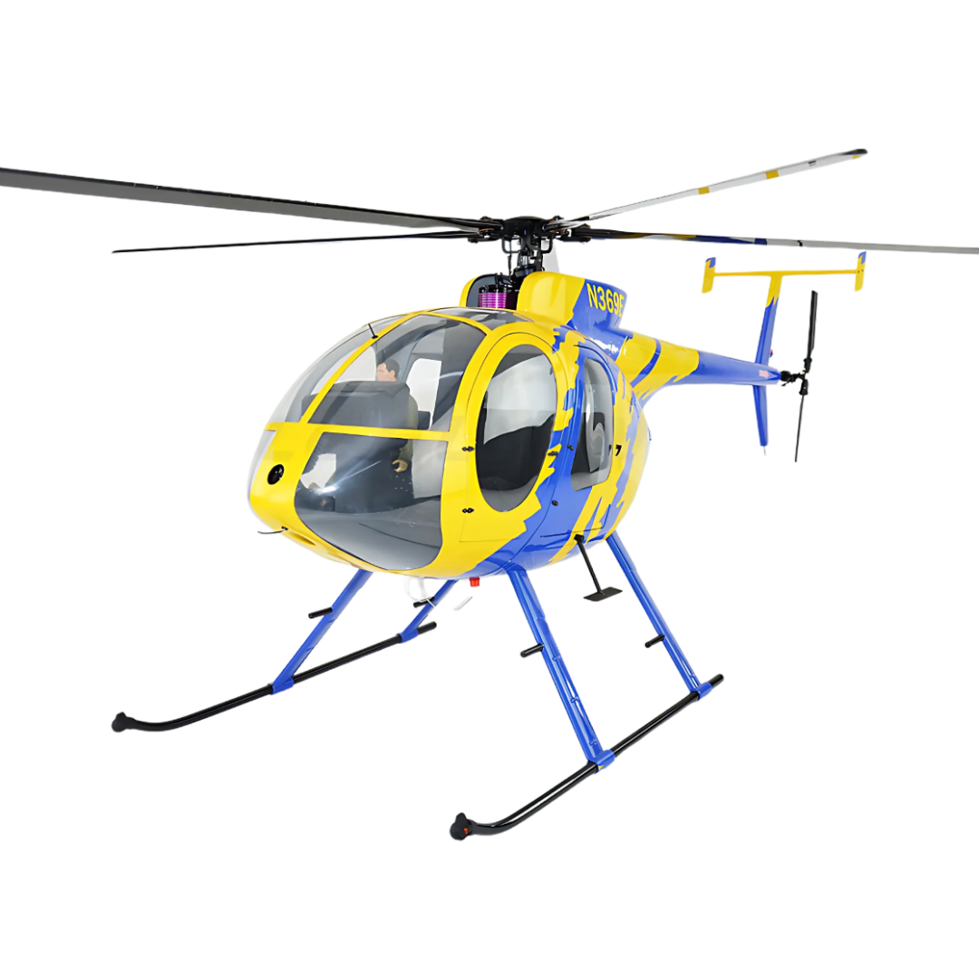 ROBAN 800 MD-500E Y&B SuperScale Helicopter W/Mechanics - ARF