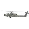 ROBAN AH-64 Apache Grey 700 Size Scale Helicopter With Mechanics - ARF