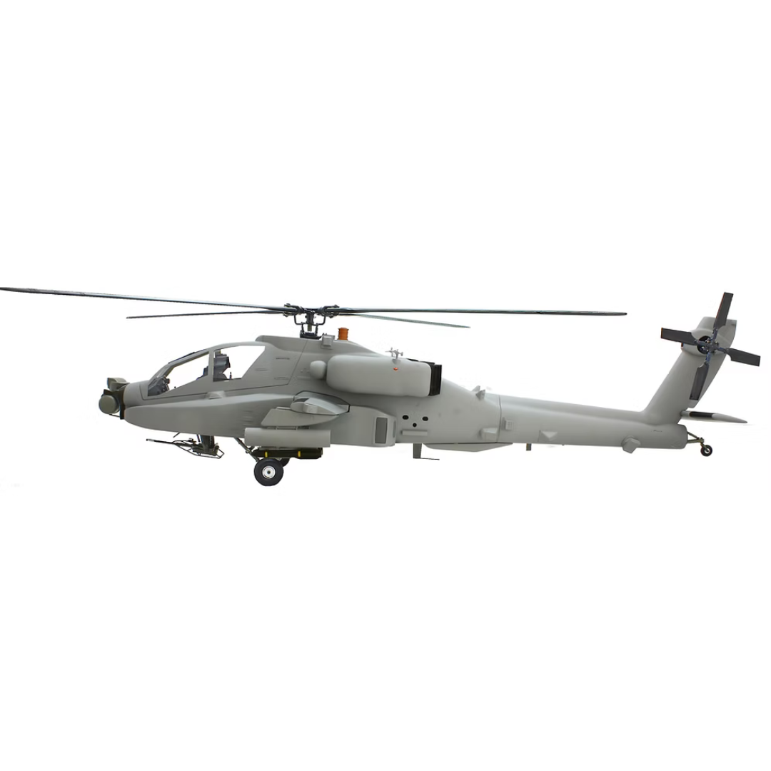 ROBAN AH-64 Apache Grey 700 Size Scale Helicopter With Mechanics - ARF
