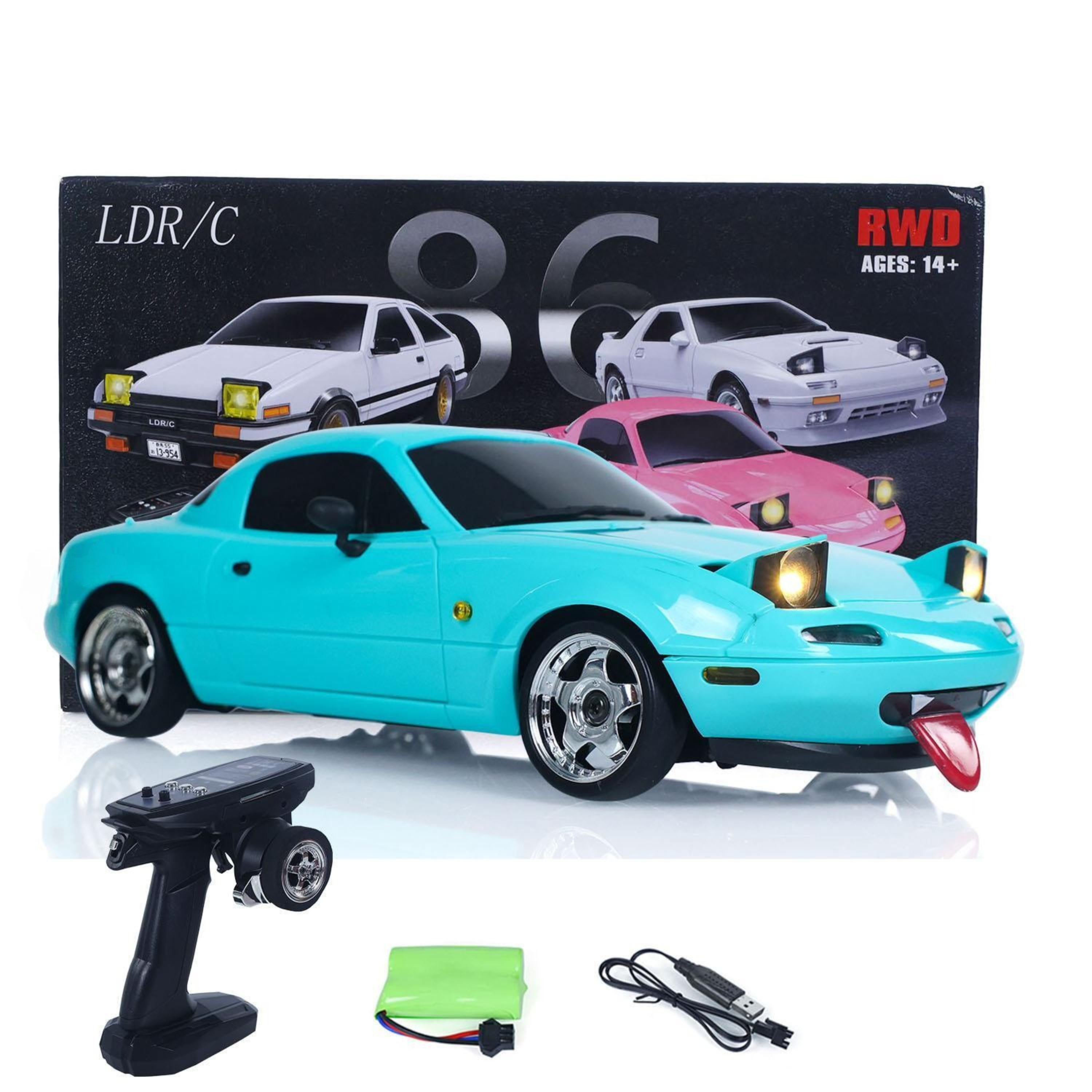 LDRC 1/18 Scale MX-5 RC Drift Car - RTR
