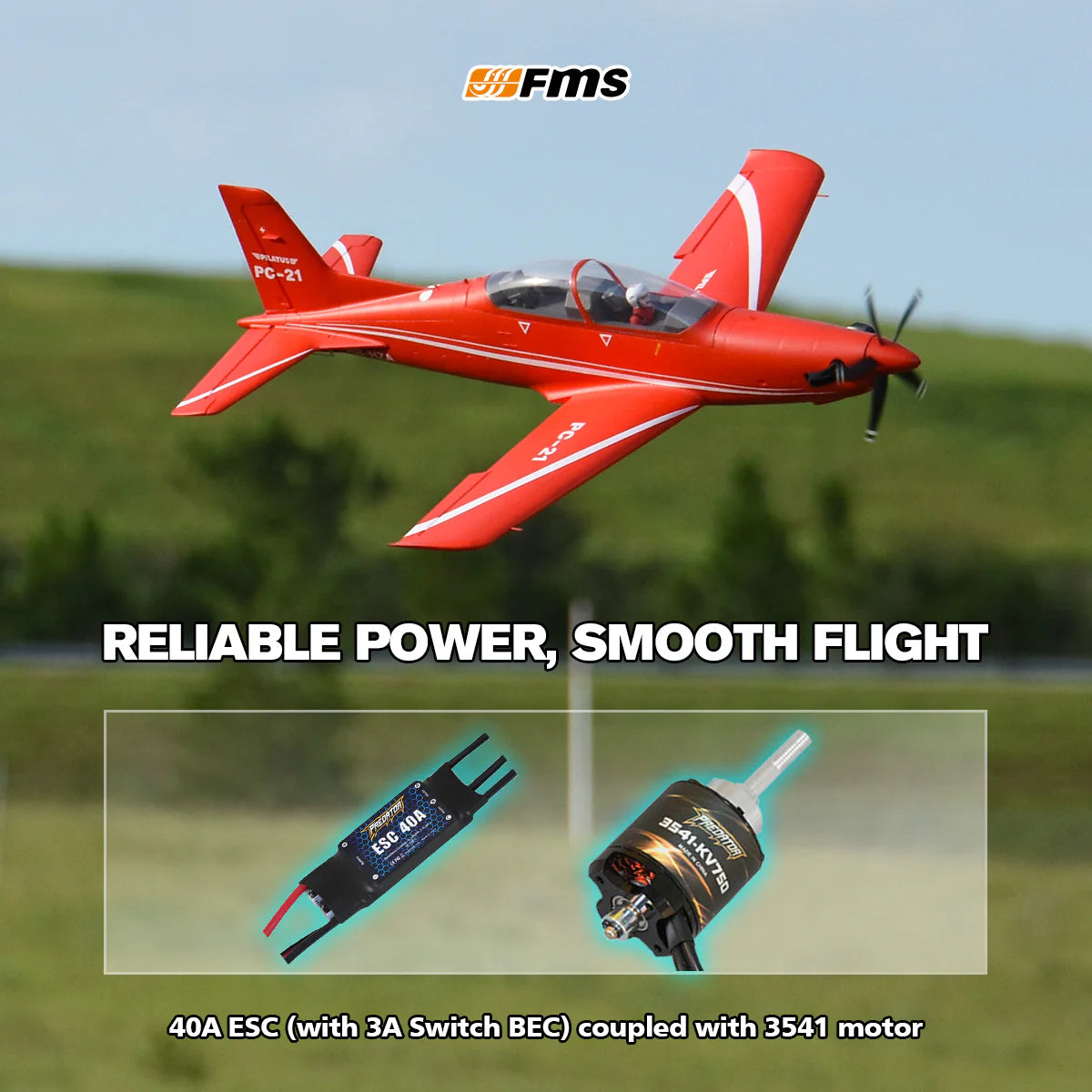 FMS 1100mm PC-21 Pilatus V2 PNP