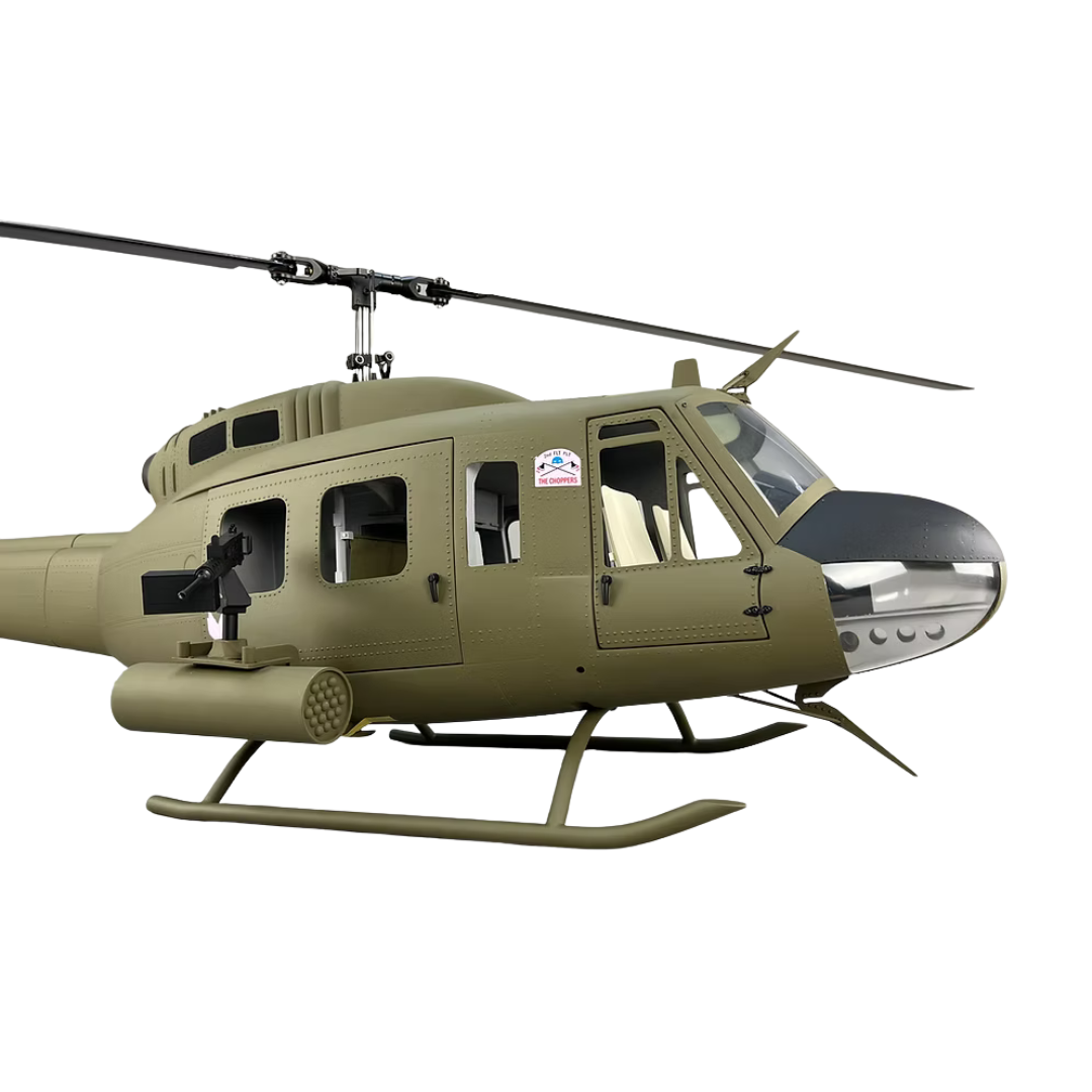 ROBAN 800 Size UH-1D Huey "Choppers" SuperScale Helicopter W/Mechanics - ARF