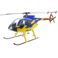 ROBAN 800 MD-500E Y/B/R SuperScale Helicopter W/Mechanics - ARF