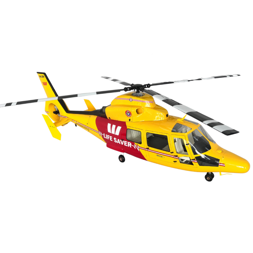 ROBAN 800 AS-365 "Life Guard" SuperScale Helicopter W/Mechanics - ARF