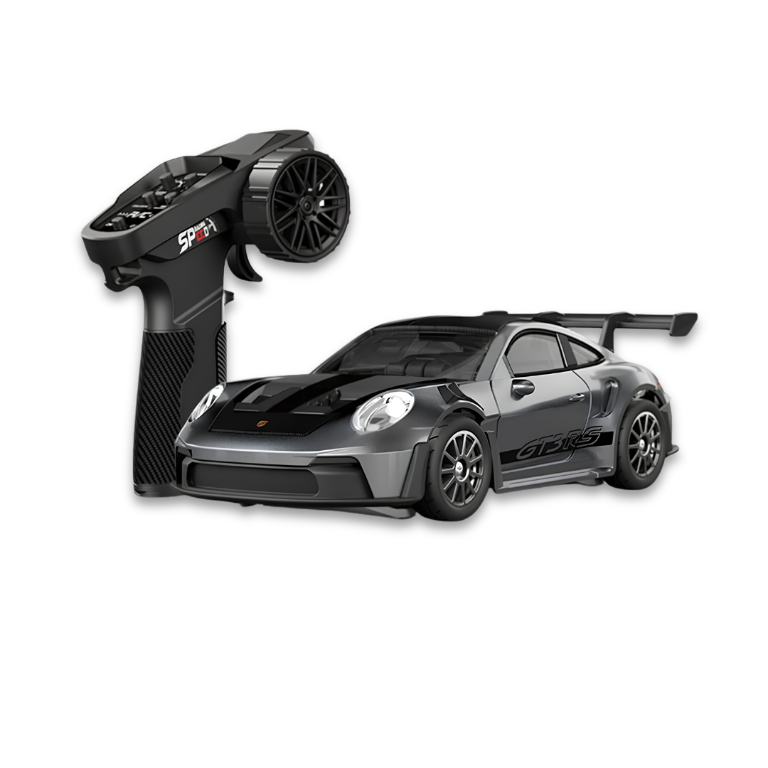 HSTAR 1/43 Scale 911 Porsche 4WD Alloy Drift RC Car - RTR with Gyro LED Lights