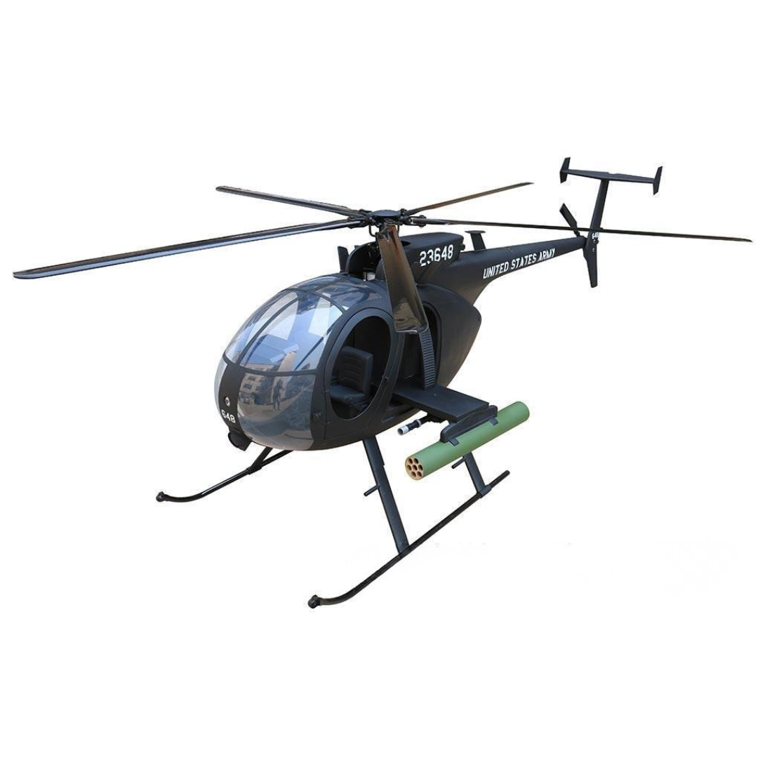 ROBAN 800 AH-6 Little Bird Scale Helicopter W/Mechanics - ARF