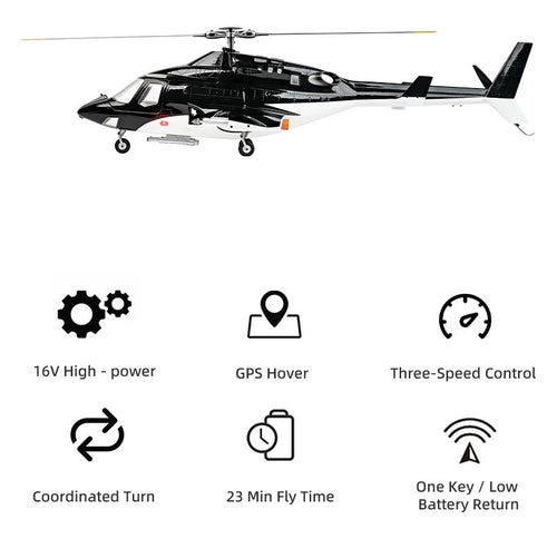 Flywing 470L Airwolf V3 Remote Control Helicopter - RTF