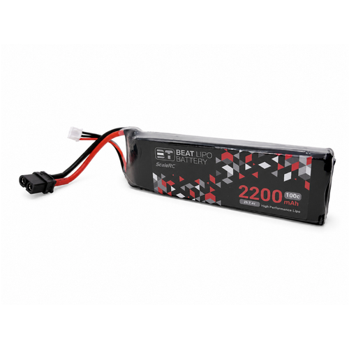 BEAT LIPO 2200mah 7.4v 2s 100c LIPO Battery (XT60 Connector)