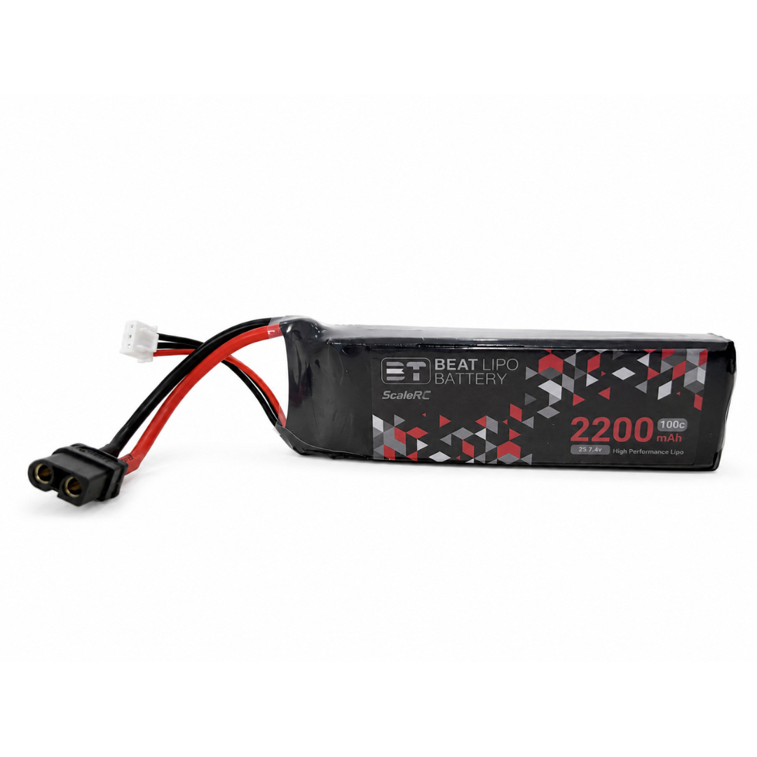 BEAT LIPO 2200mah 7.4v 2s 100c LIPO Battery (XT60 Connector)