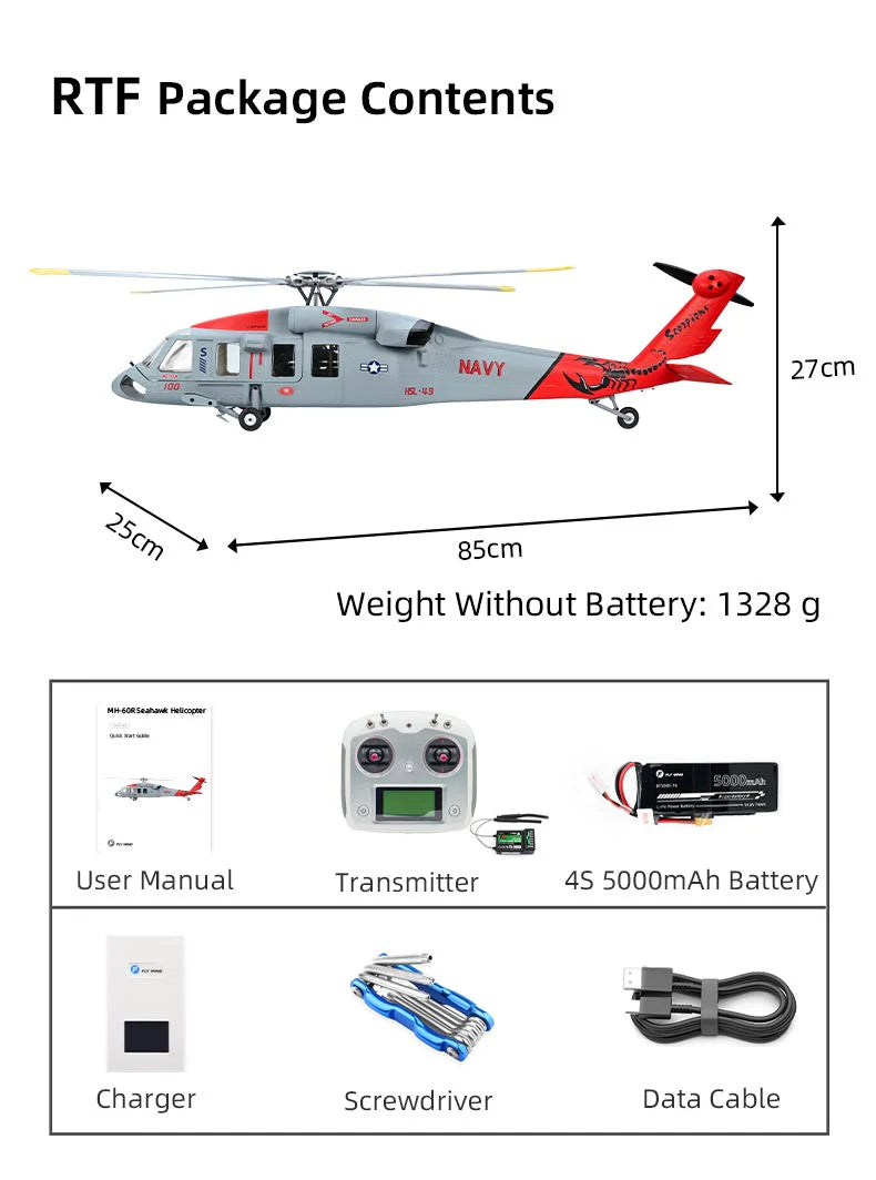 FLYWING MH-60 470L GPS Stabilised - RTF
