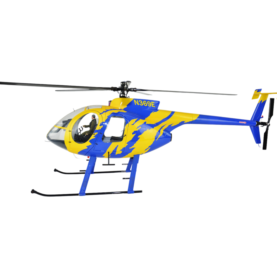 ROBAN 800 MD-500E Y&B SuperScale Helicopter W/Mechanics - ARF