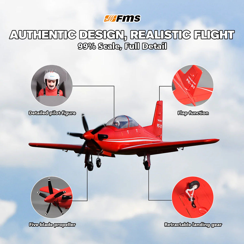 FMS 1100mm PC-21 Pilatus V2 PNP