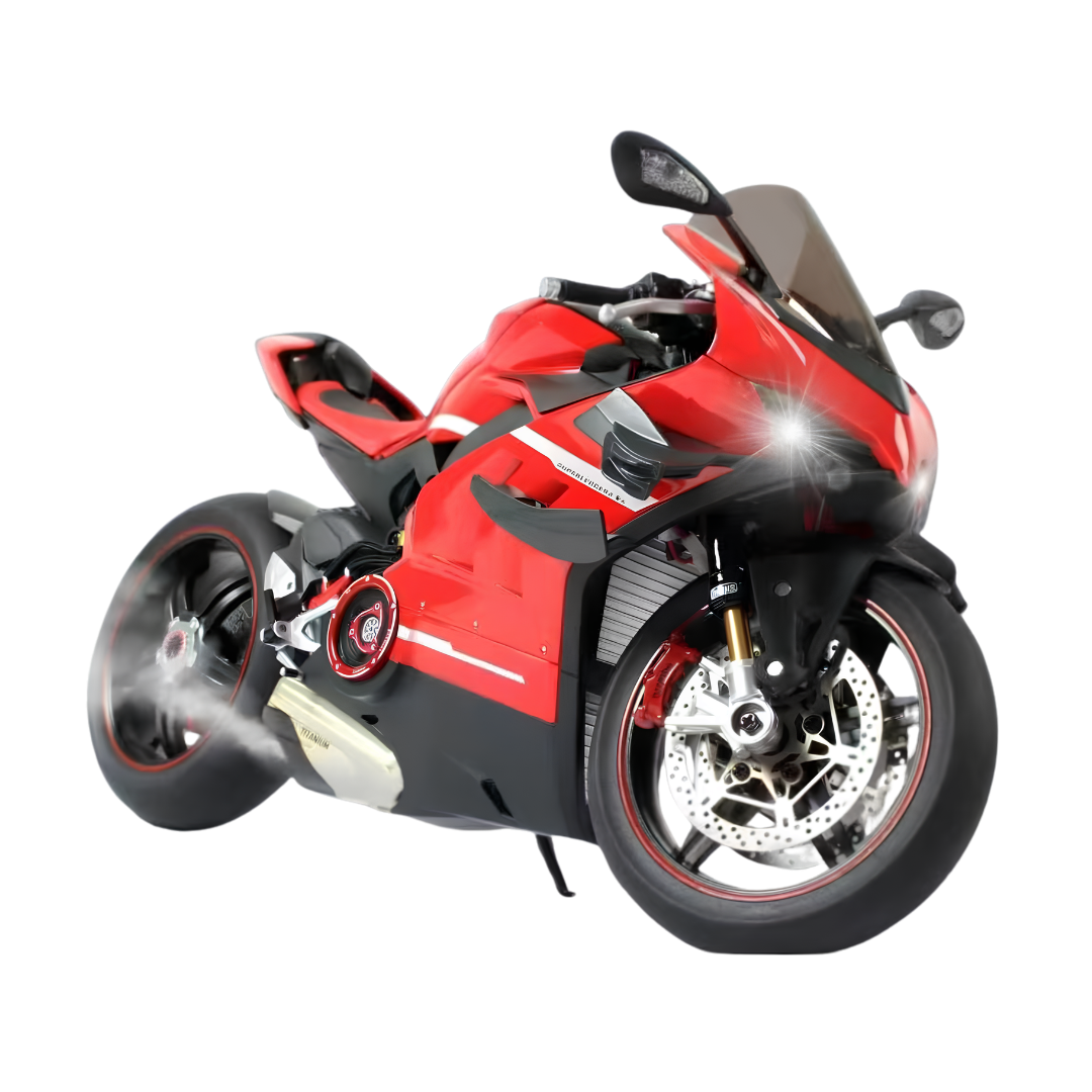 MN M92334-6-K1 Carbon Fibre V4S RC Motorcycle - RTR