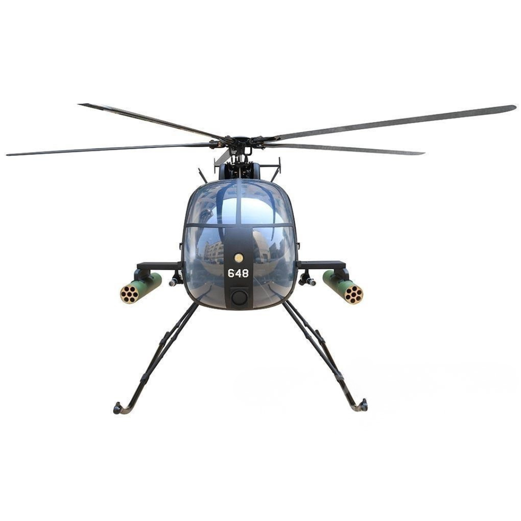 ROBAN 800 AH-6 Little Bird Scale Helicopter W/Mechanics - ARF