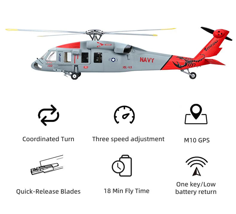 FLYWING MH-60 470L GPS Stabilised - RTF