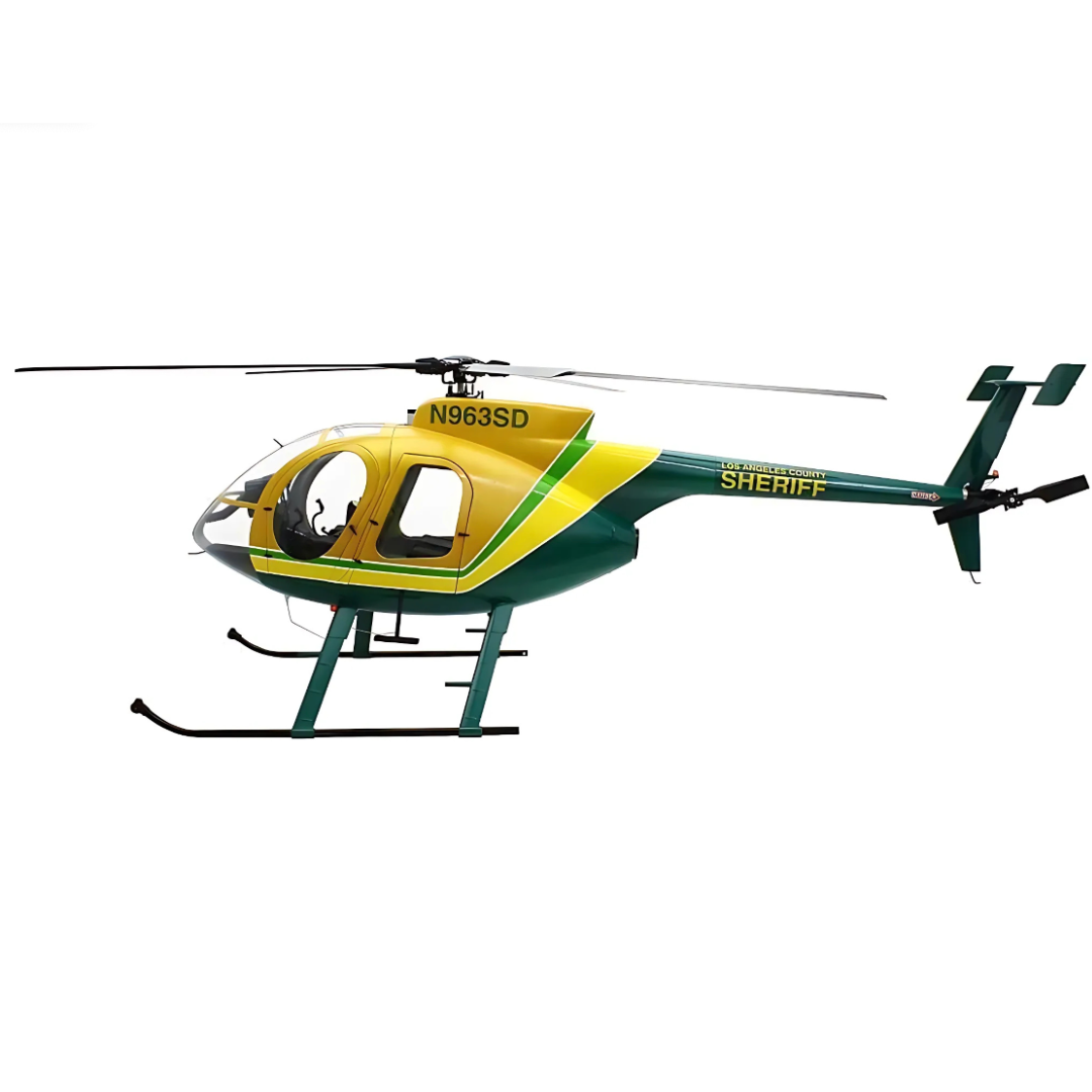 ROBAN 800 MD-500E LA Sheriff SuperScale Helicopter W/Mechanics - ARF