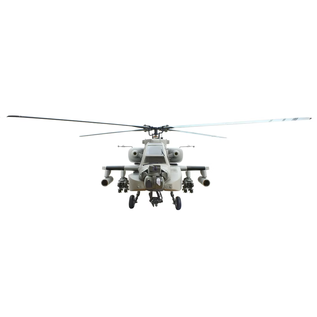 ROBAN AH-64 Apache Grey 700 Size Scale Helicopter With Mechanics - ARF