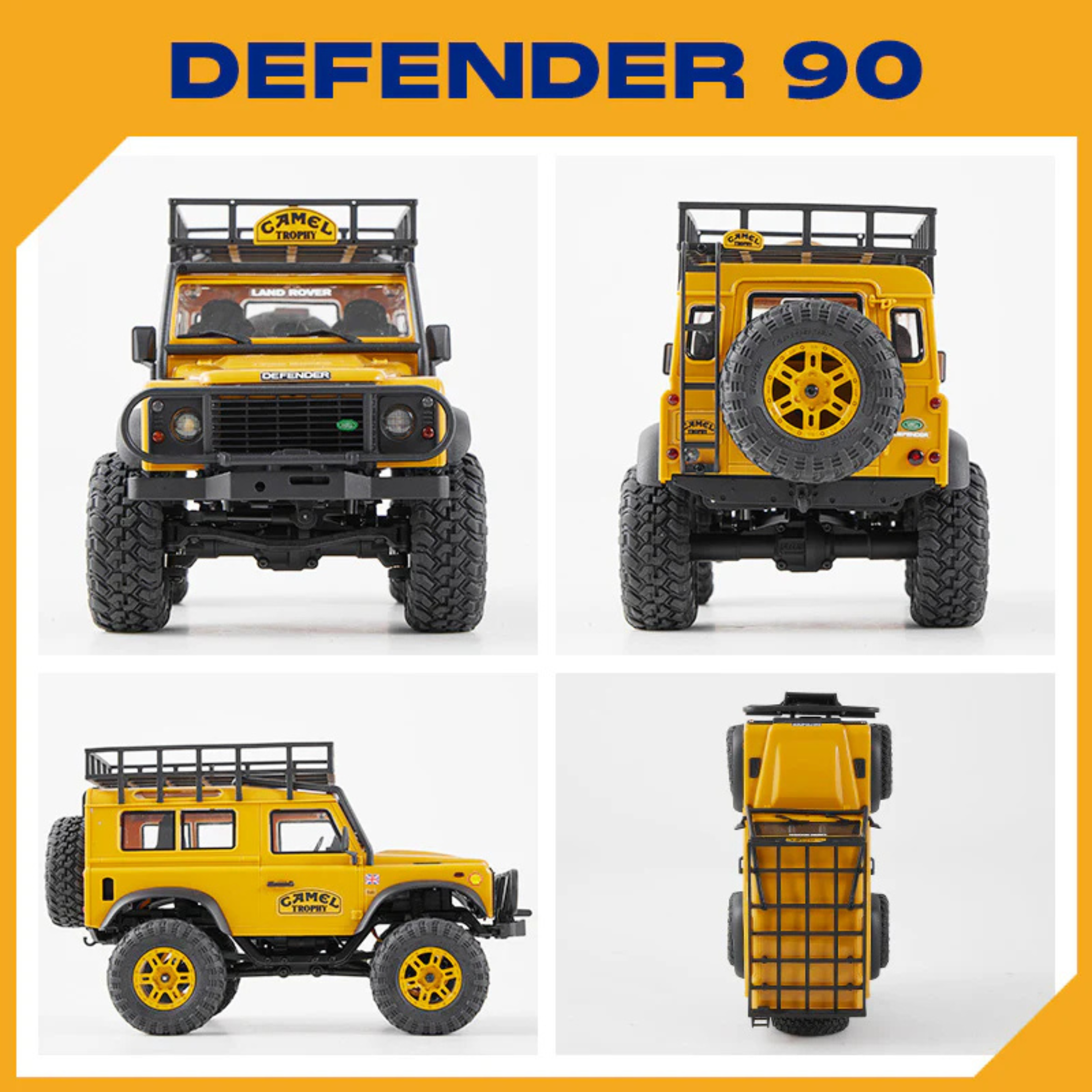 FMS 1/24th Scale FCX24M Defender 90 Camel Trophy Edition - RTR