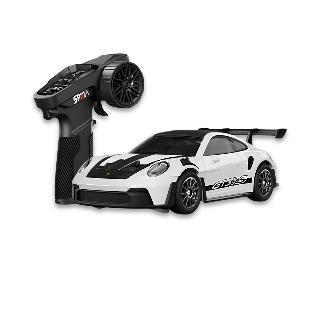 HSTAR 1/43 Scale 911 Porsche 4WD Alloy Drift RC Car - RTR with Gyro LED Lights