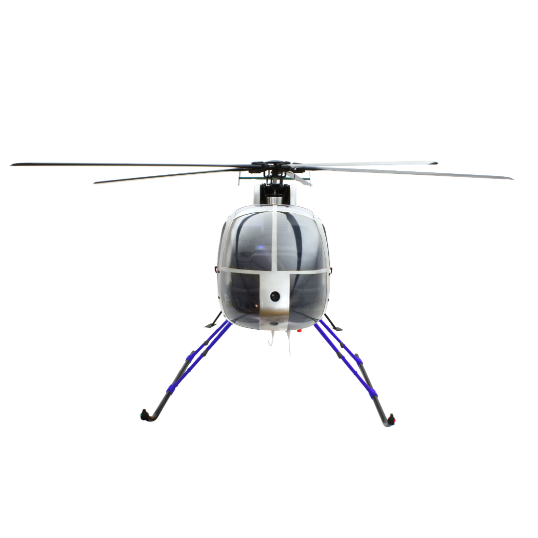 ROBAN 800 MD-500E Blue SuperScale Helicopter W/Mechanics - ARF