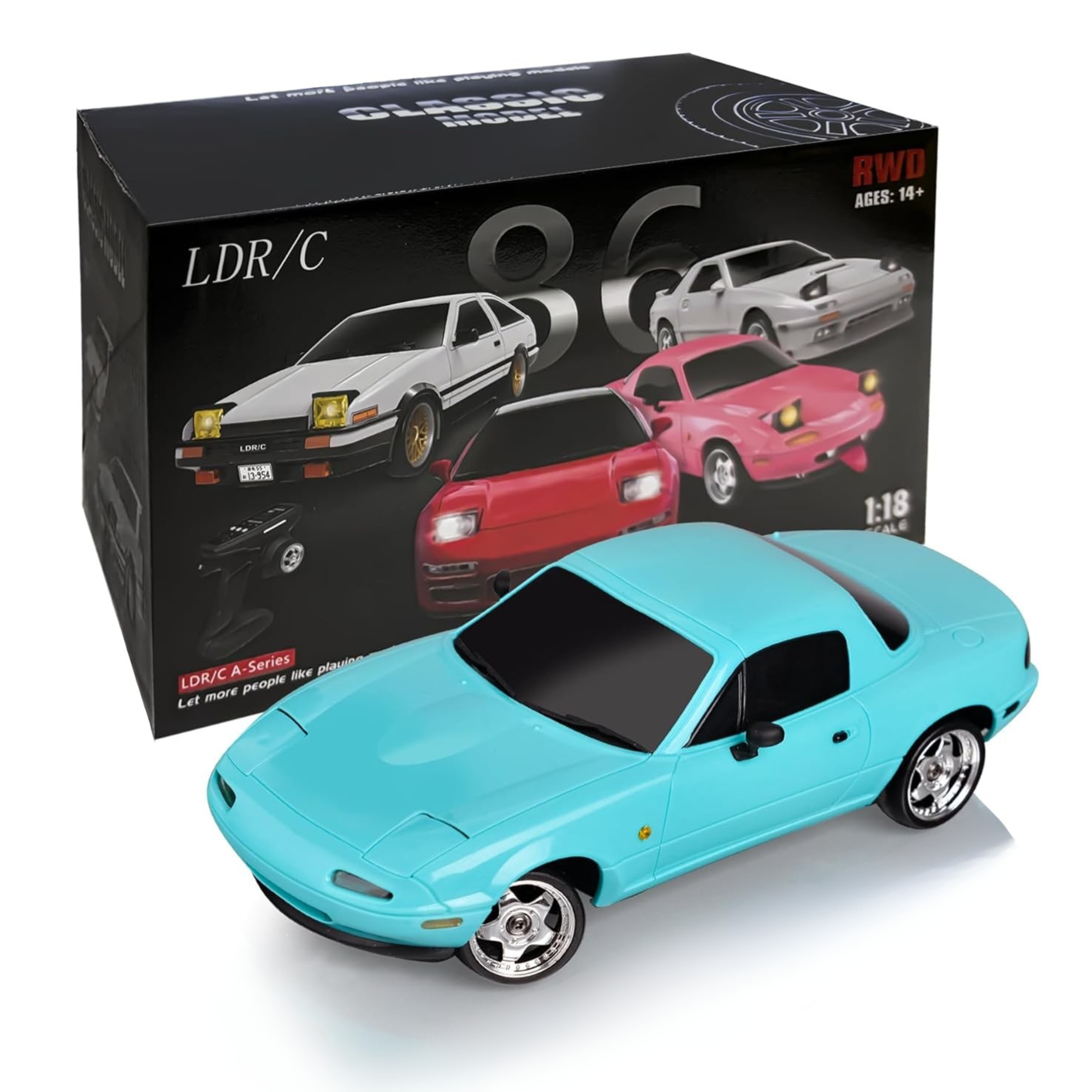 LDRC 1/18 Scale MX-5 RC Drift Car - RTR