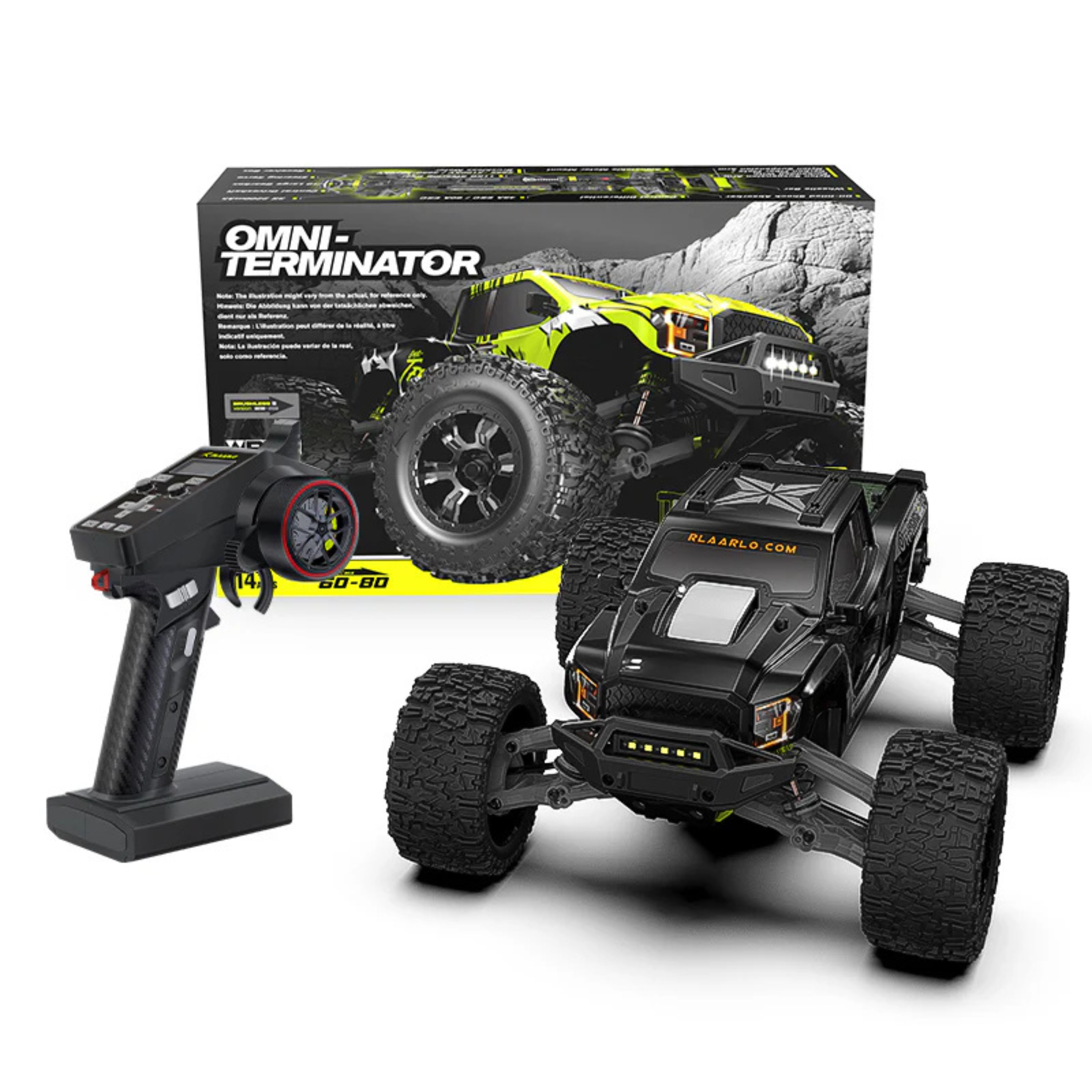 Rlaarlo 1/10 Scale Carbon-Fiber Mini Brushless RZ001 Monster Truck