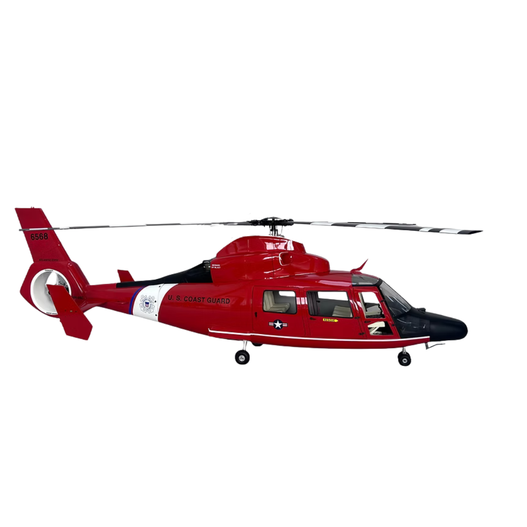 ROBAN 800 AS-365 "Coast Guard" SuperScale Helicopter W/Mechanics - ARF