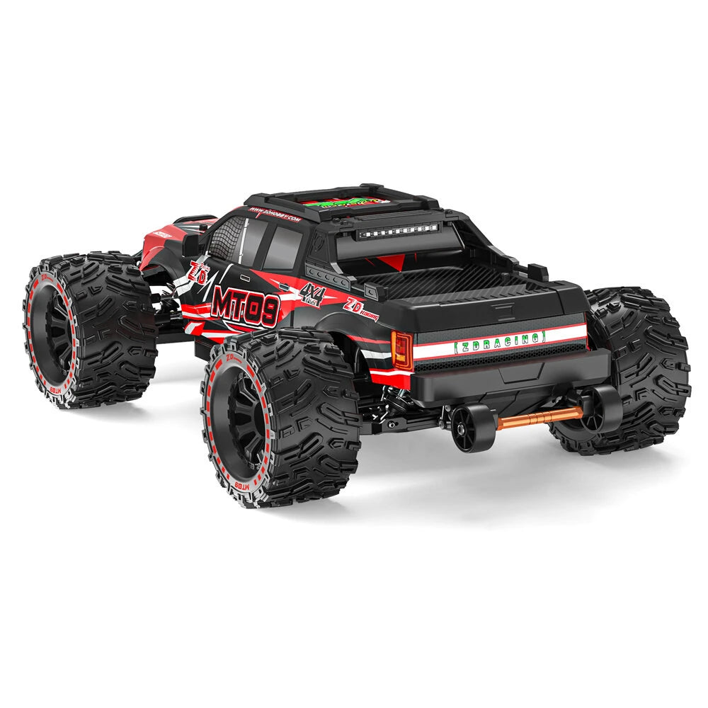 ZD Racing 1/9 Scale MT09 4WD Brushless RC Desert Off-Road Monster Truck - RTR