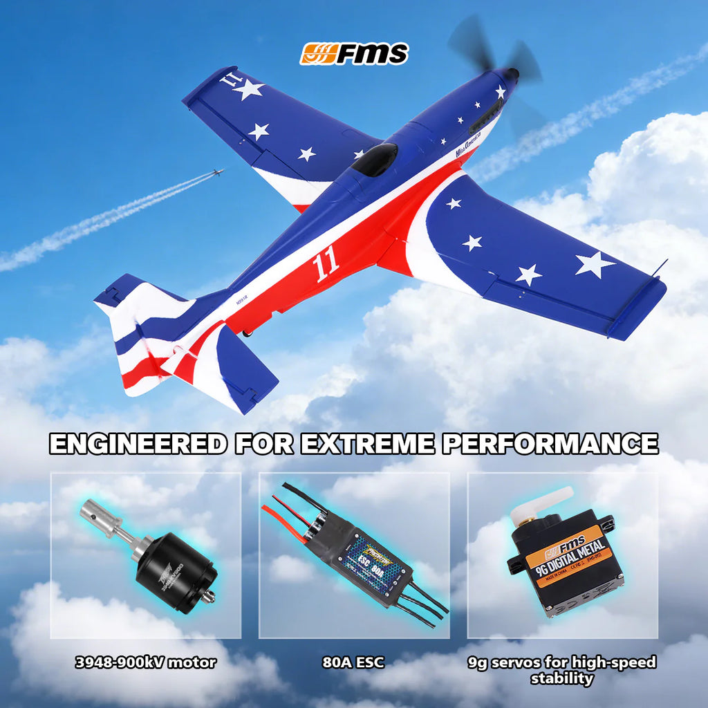FMS 1100mm P-51 Mustang V2 - PNP