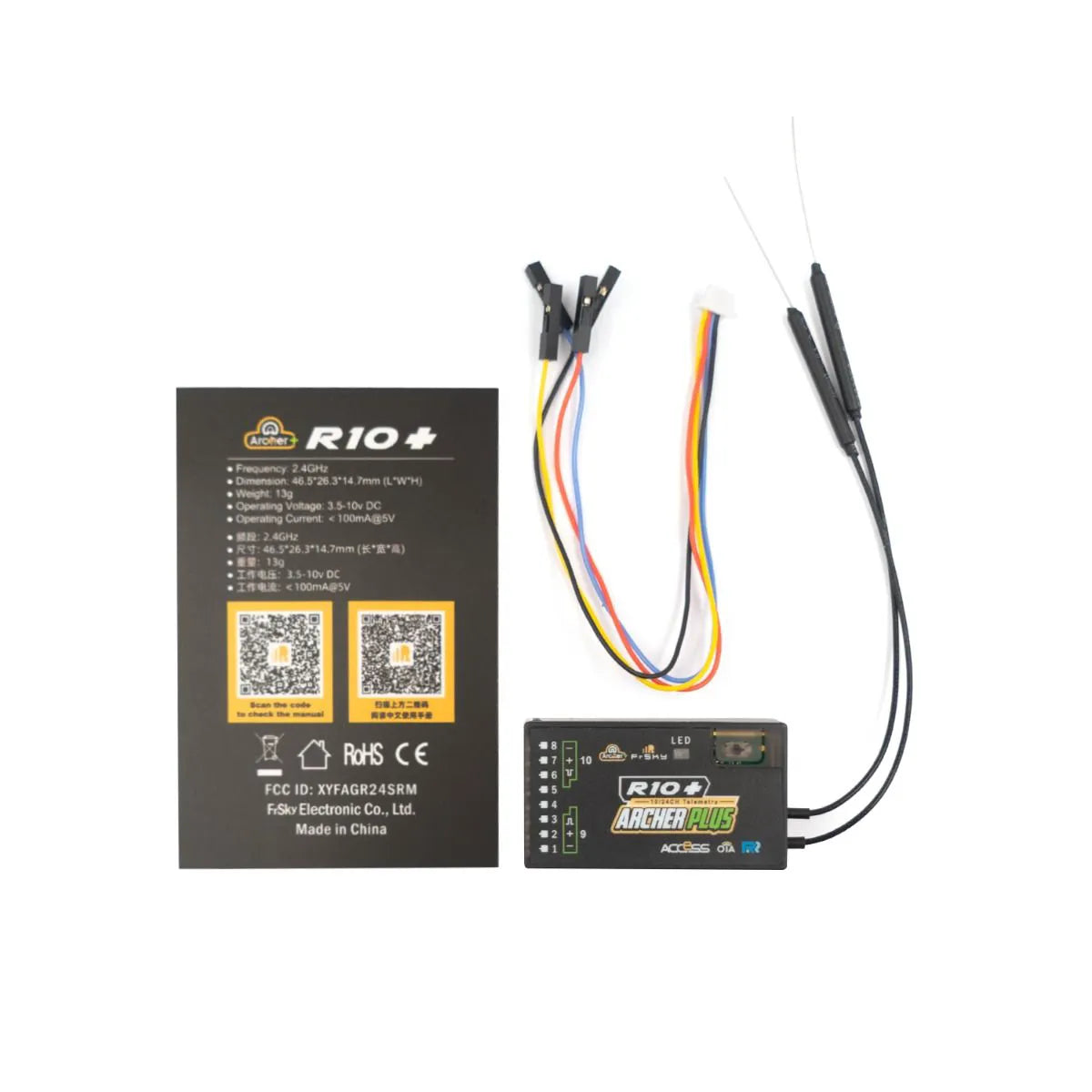 FrSky Archer Plus R10+ Configurable 10 Channel - Receiver