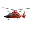 ROBAN 800 AS-365 "Coast Guard" SuperScale Helicopter W/Mechanics - ARF