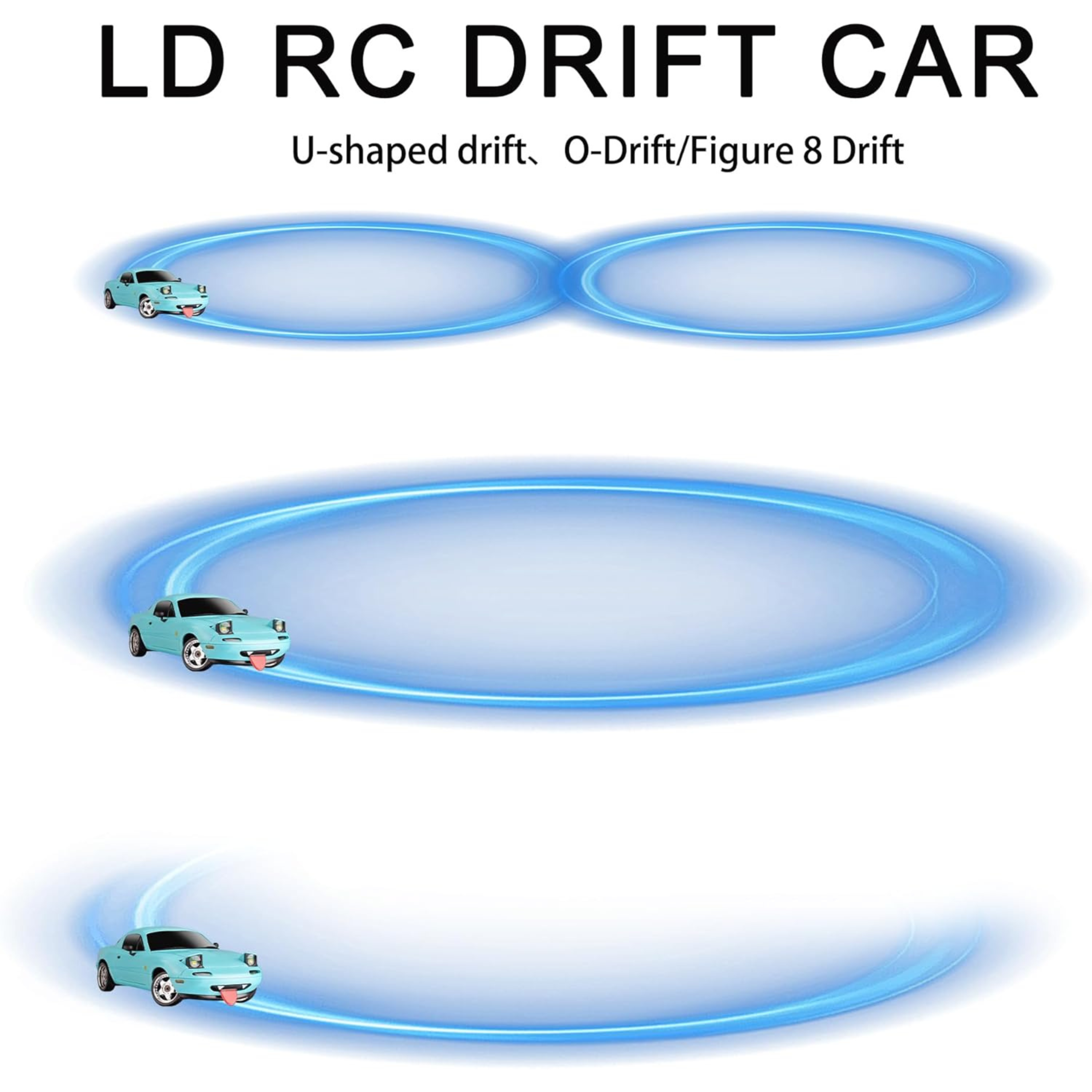 LDRC 1/18 Scale MX-5 RC Drift Car - RTR