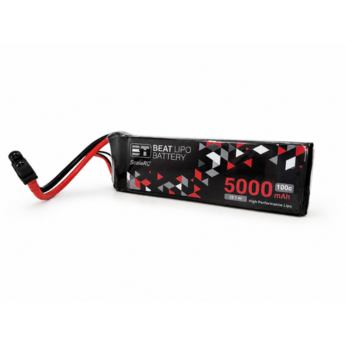 BEAT LIPO 5000mah 7.4v 2s 100c LIPO Battery (XT60 Connector)