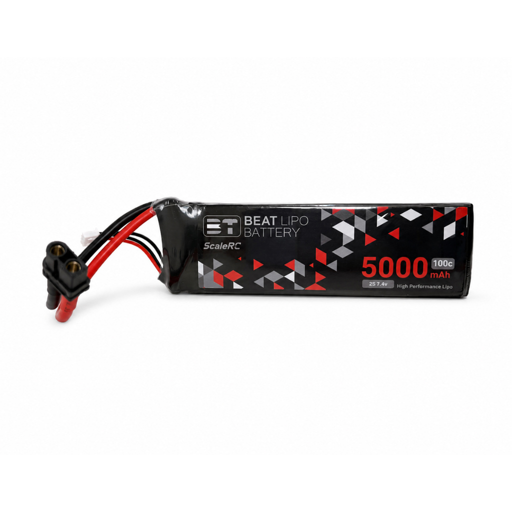 BEAT LIPO 5000mah 7.4v 2s 100c LIPO Battery (XT60 Connector)