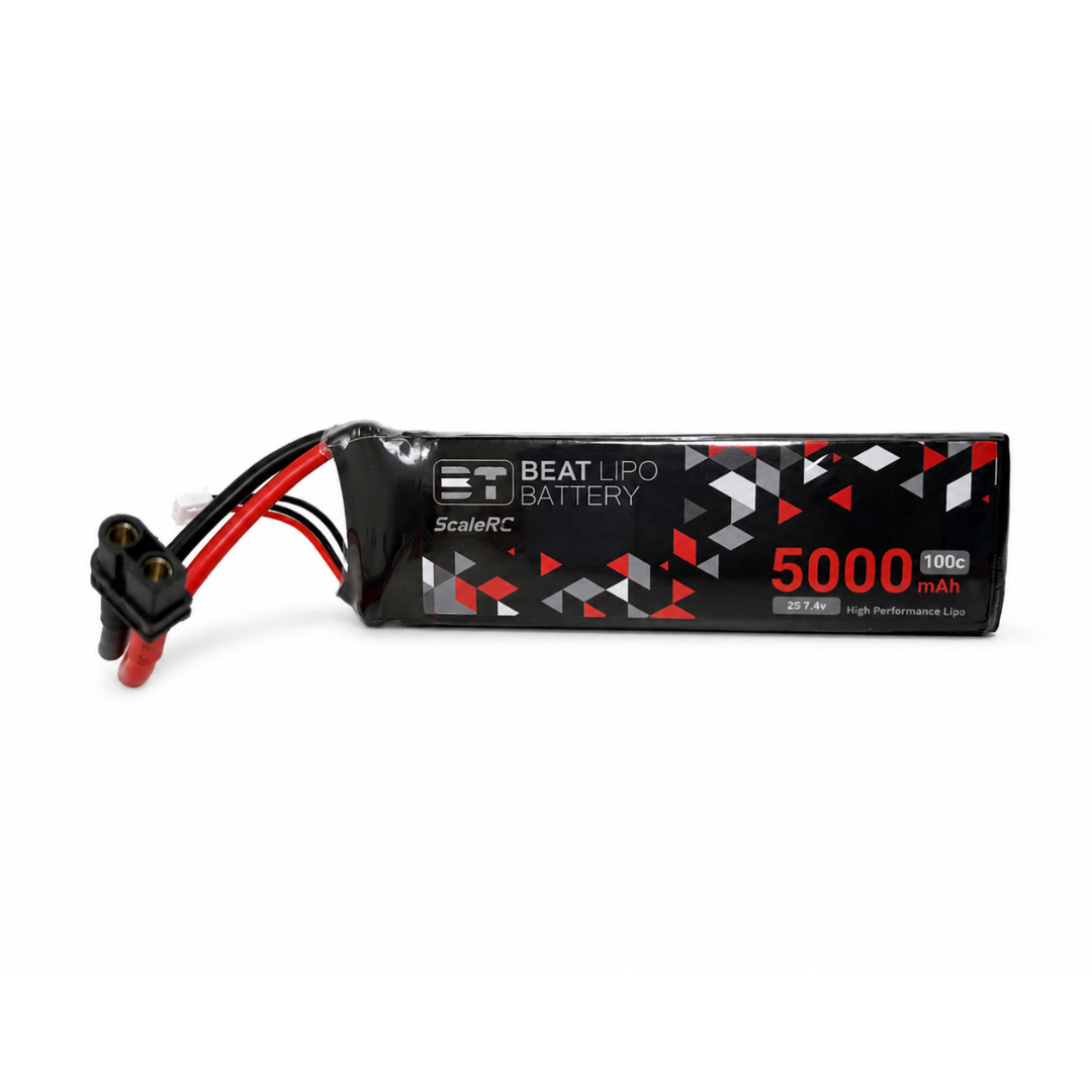 BEAT LIPO 5000mah 7.4v 2s 100c LIPO Battery (XT60 Connector)