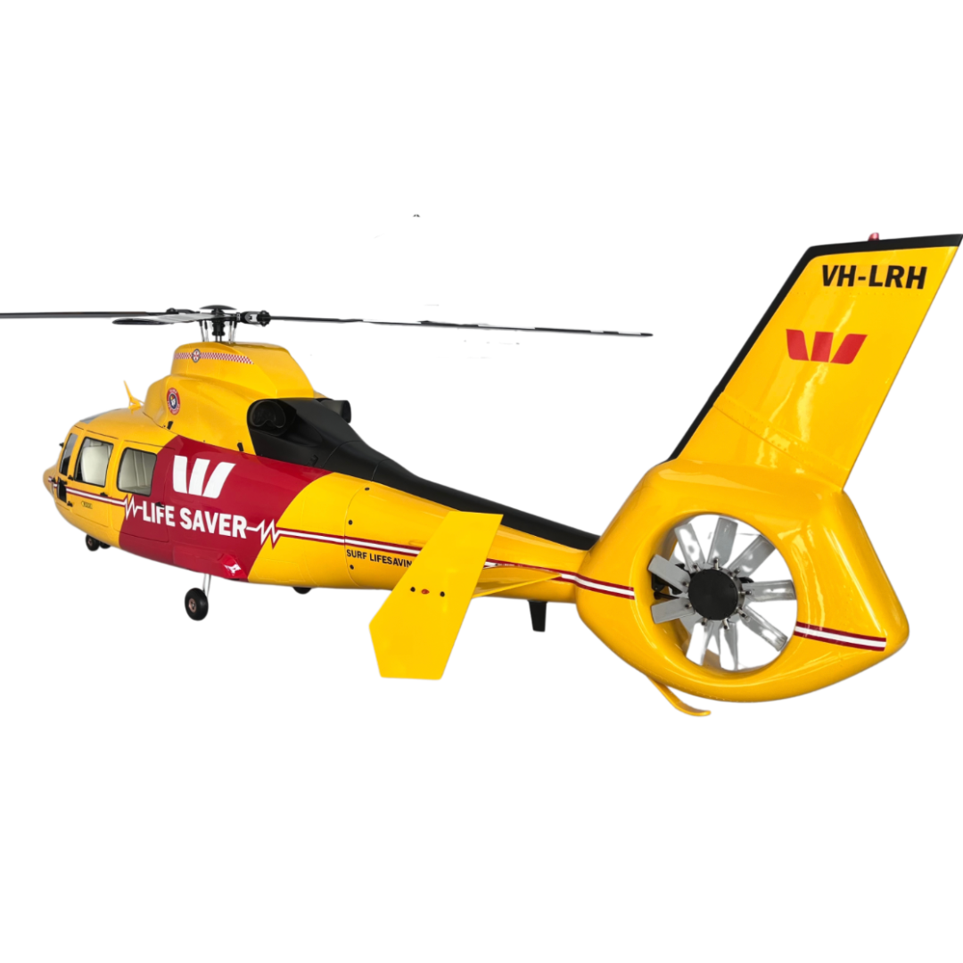 ROBAN 800 AS-365 "Life Guard" SuperScale Helicopter W/Mechanics - ARF