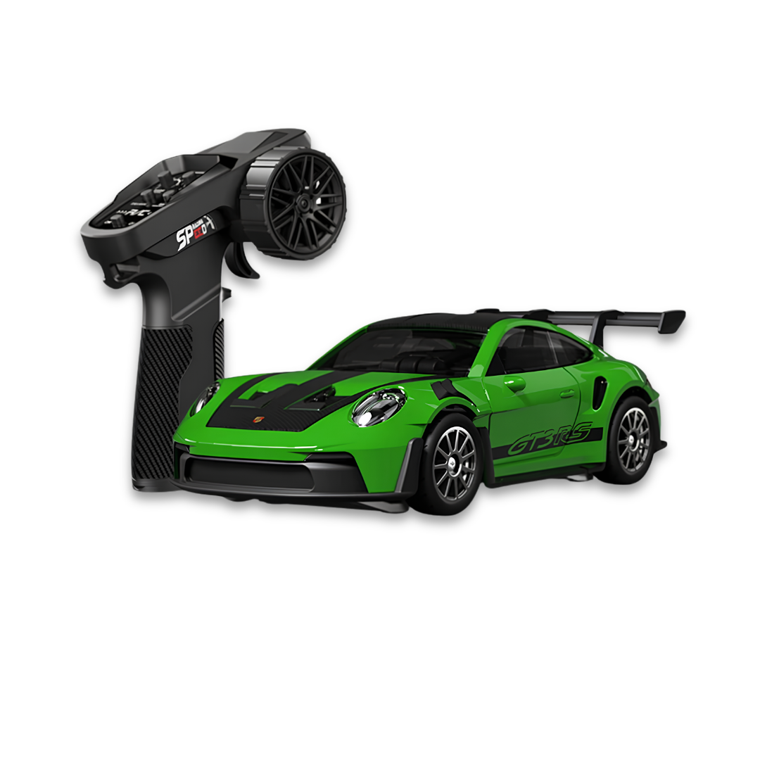 HSTAR 1/43 Scale 911 Porsche 4WD Alloy Drift RC Car - RTR with Gyro LED Lights