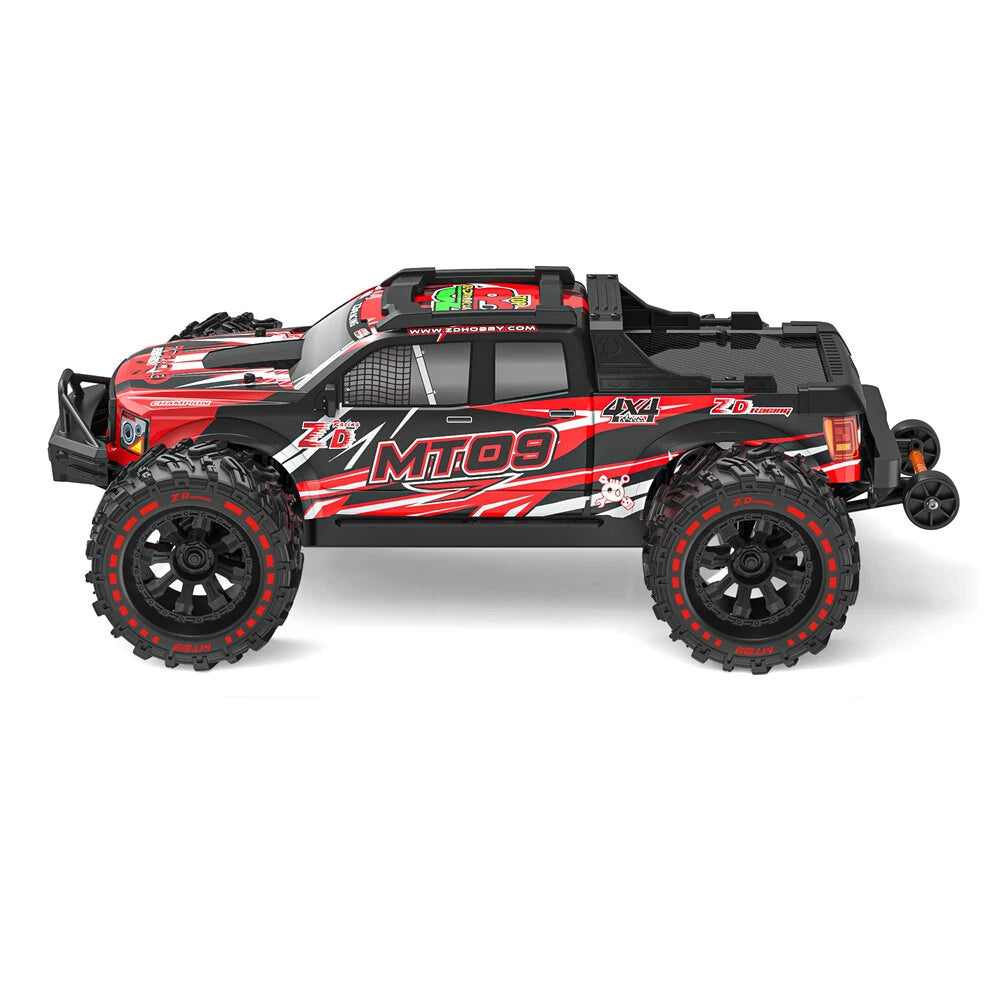 ZD Racing 1/9 Scale MT09 4WD Brushless RC Desert Off-Road Monster Truck - RTR