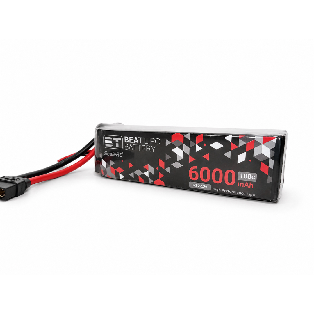 BEAT LIPO 6000mah 22.2v 6s 100c LIPO Battery (XT90 Connector)