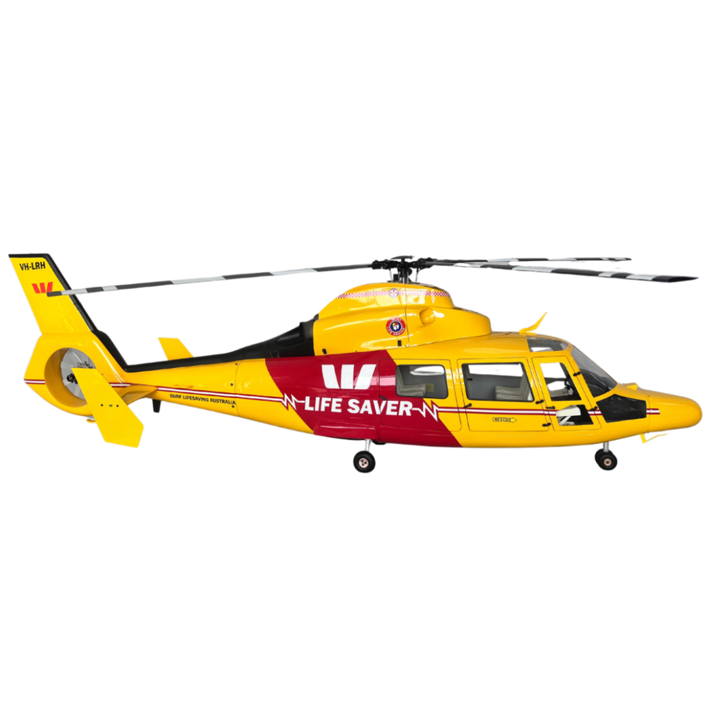 ROBAN 800 AS-365 "Life Guard" SuperScale Helicopter W/Mechanics - ARF