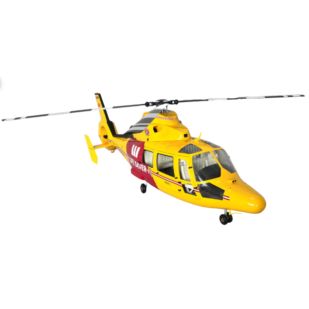 ROBAN 800 AS-365 "Life Guard" SuperScale Helicopter W/Mechanics - ARF