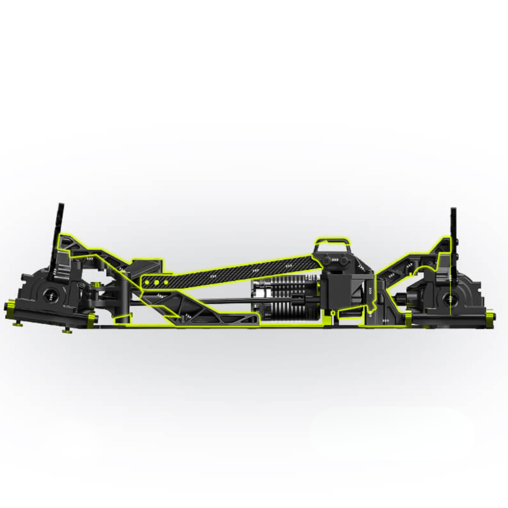 Rlaarlo 1/10 Scale Carbon-Fiber Mini Brushless RZ001 Monster Truck