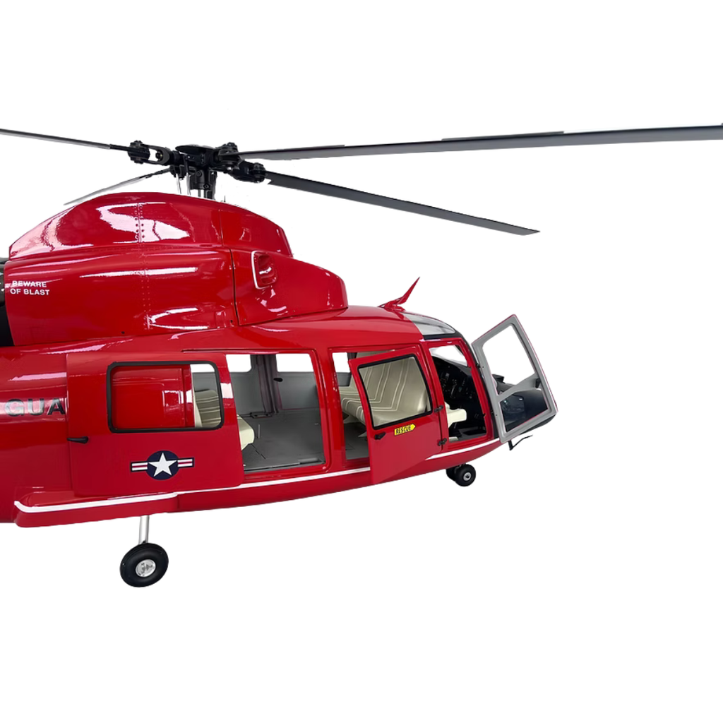 ROBAN 800 AS-365 "Coast Guard" SuperScale Helicopter W/Mechanics - ARF