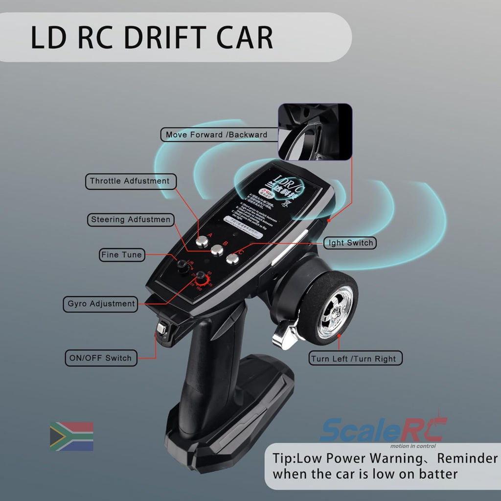 LDRC 1/18 Scale MX-5 RC Drift Car - RTR