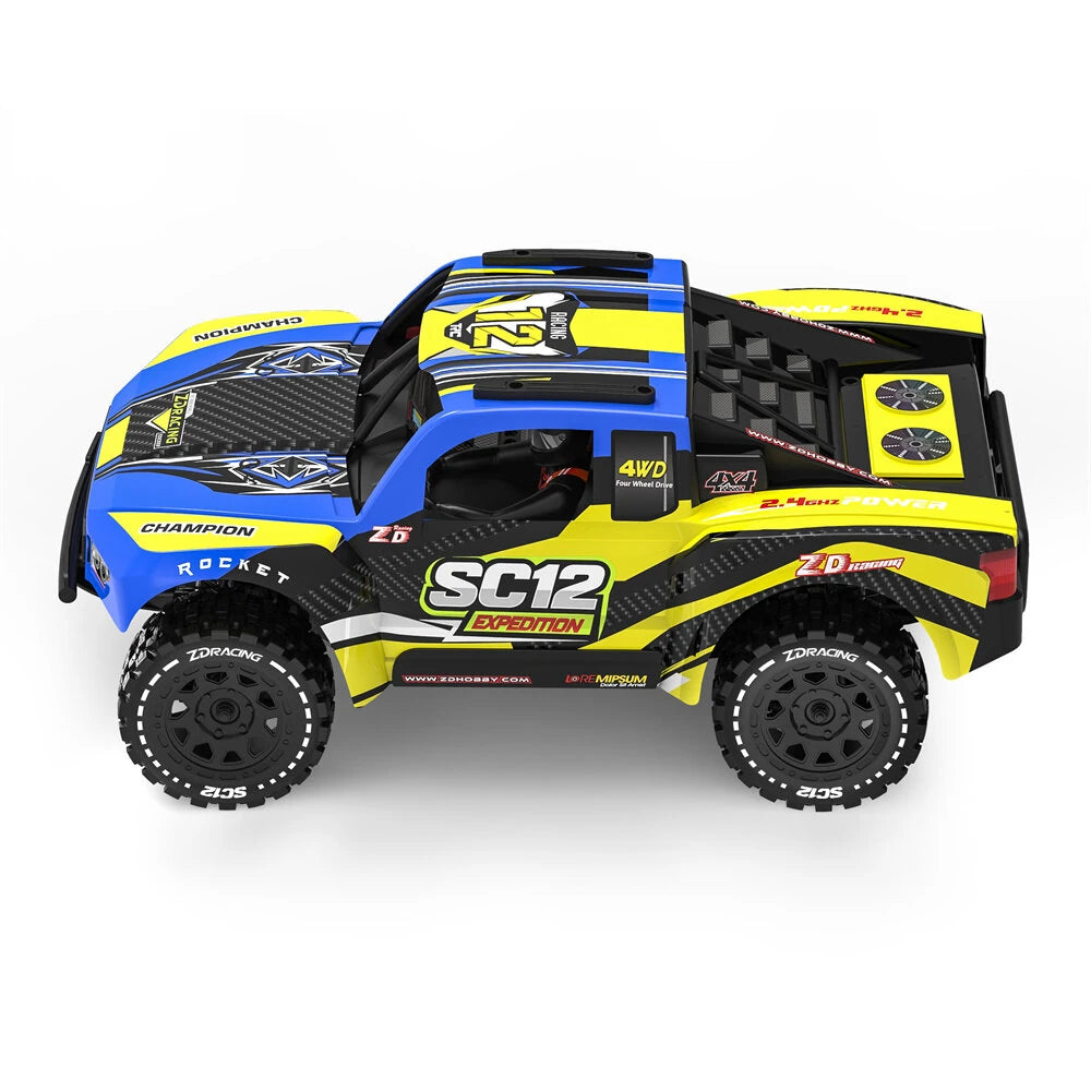 ZD Racing 1/12 Scale 4WD SC12 Brushless Off-Road RC Short Course Truck - RTR