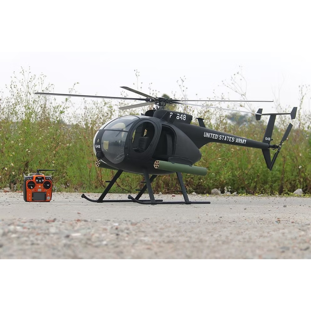 ROBAN 800 AH-6 Little Bird Scale Helicopter W/Mechanics - ARF