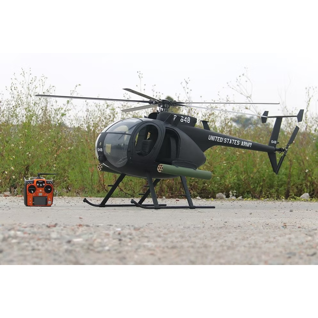 ROBAN 800 AH-6 Little Bird Scale Helicopter W/Mechanics - ARF